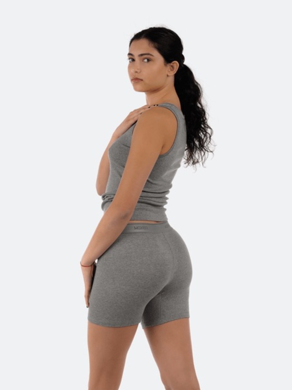 Woxer Baller Ribbed Heather Grey Boxer Briefs NWT SIZE LARGE - Picture 2 of 5